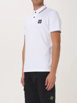 Polo in cotone biologico piquet Stone Island