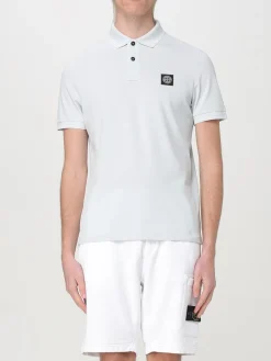 Polo in cotone biologico piquet Stone Island