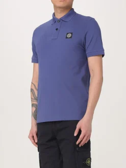 Polo in cotone biologico piquet Stone Island