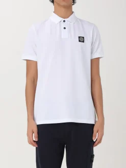 Polo in cotone biologico piquet Stone Island
