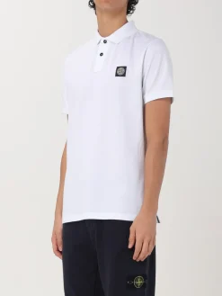 Polo in cotone biologico piquet Stone Island