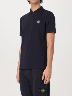 Polo in cotone biologico piquet Stone Island