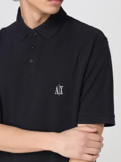 Polo in cotone con logo Armani Exchange