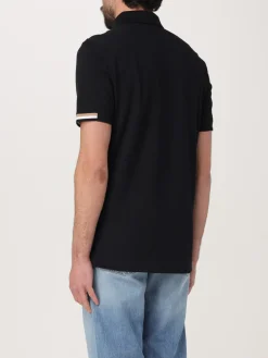 Polo in cotone con logo Boss