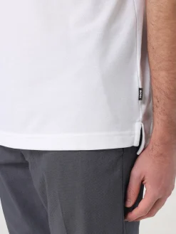 Polo in cotone con logo Boss