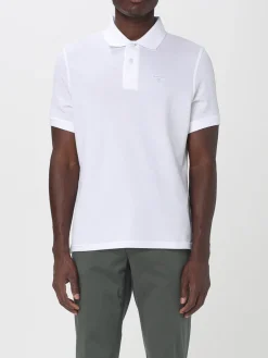 Polo in cotone con logo Barbour