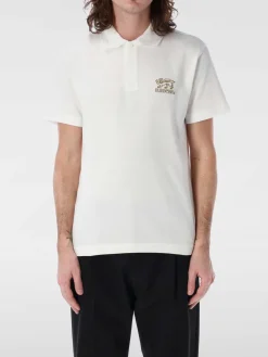 Polo in cotone con logo Burberry