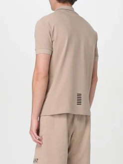 Polo in cotone con logo Ea7