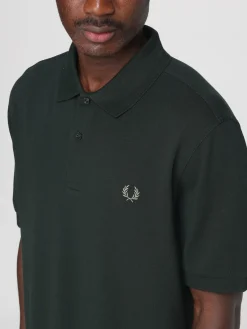 Polo in cotone con logo Fred Perry