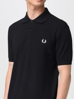 Polo in cotone con logo Fred Perry