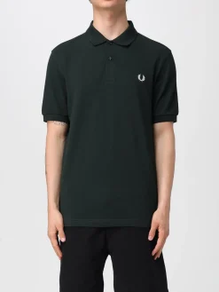 Polo in cotone con logo Fred Perry