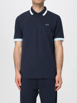 Polo in cotone con logo SUN68