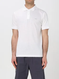 Polo in cotone con logo SUN68