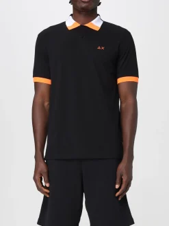 Polo in cotone con logo SUN68