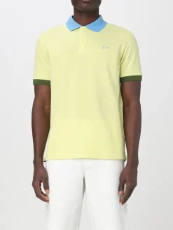 Polo in cotone con logo SUN68