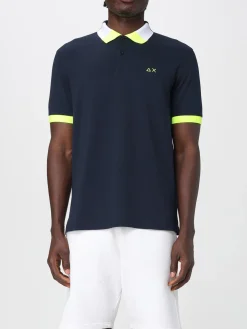 Polo in cotone con logo SUN68