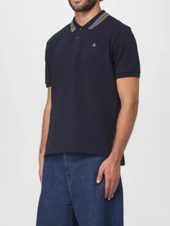 Polo in cotone con logo Vivienne Westwood