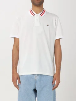 Polo in cotone con logo Vivienne Westwood