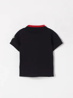 Polo in cotone con mini logo Moncler