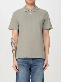 Polo in cotone con mini logo A.P.C.