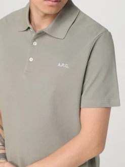 Polo in cotone con mini logo A.P.C.