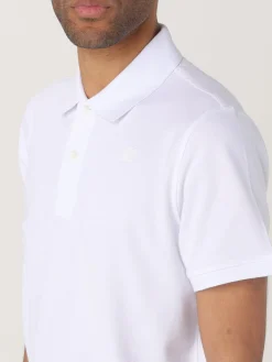 Polo in cotone con mini logo K-way