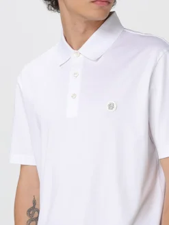 Polo in cotone con mini logo Boss