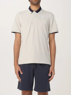 Polo in cotone con mini logo K-way