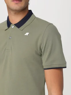 Polo in cotone con mini logo K-way
