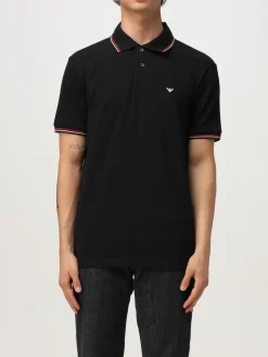 Polo in cotone con mini logo Emporio Armani