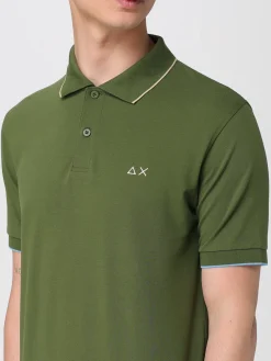 Polo in cotone con mini logo SUN68