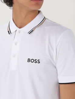 Polo in cotone con mini logo Hugo