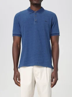 Polo in cotone con mini logo Fay