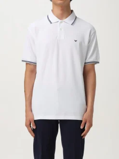 Polo in cotone con mini logo Emporio Armani