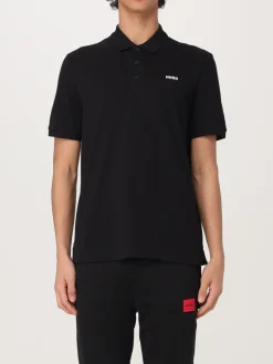 Polo in cotone con mini logo Hugo