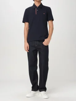 Polo in cotone Missoni con logo ricamato