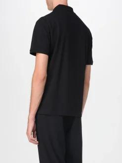 Polo in cotone organico basic con mini logo Ferrari