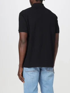 Polo in cotone organico con logo Ferrari