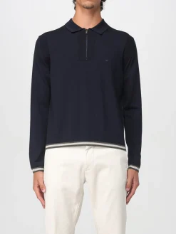 Polo in lana con zip Emporio Armani