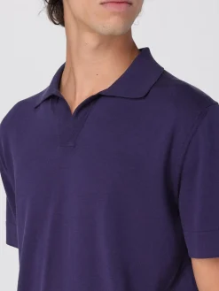 Polo in maglia di cotone e seta Brioni