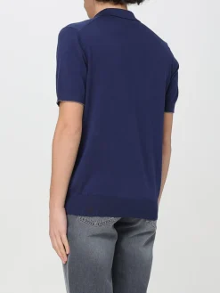 Polo in maglia di cotone Burnello Cucinelli
