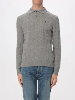 Polo in maglia di misto lana intrecciata Polo Ralph Lauren