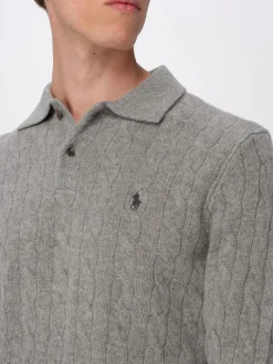 Polo in maglia di misto lana intrecciata Polo Ralph Lauren