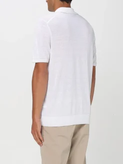 Polo in maglia di misto lino Boss