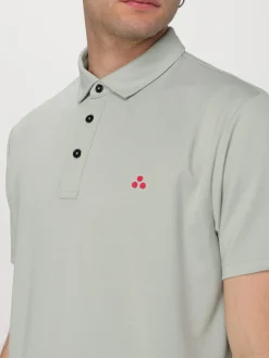Polo in misto cotone con logo Peuterey