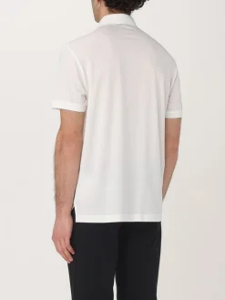 Polo in misto cotone con logo Emporio Armani