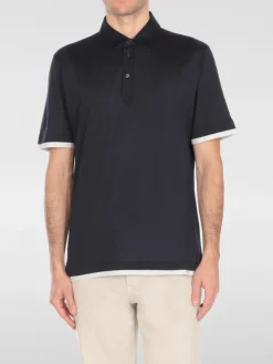 Polo in misto seta Brunello Cucinelli
