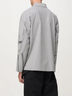 Polo JW Anderson in cotone stampato