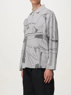 Polo JW Anderson in cotone stampato