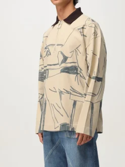 Polo JW Anderson in cotone stampato